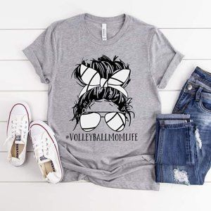 Volleyball Mom Life Graphic Tee